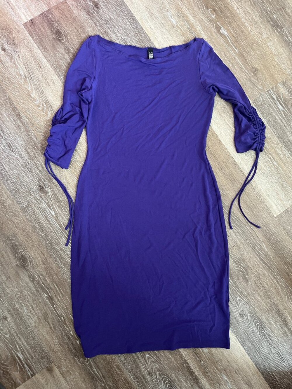 Vintage Laundry Purple Tie Sleeve Midi Dress